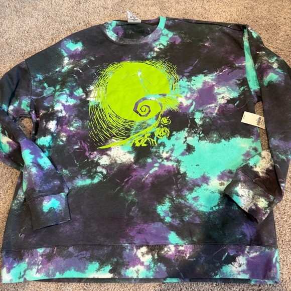 The Nightmare Before Christmas Tie-Dye Graphic Sweater Size XL New - Picture 4 of 6